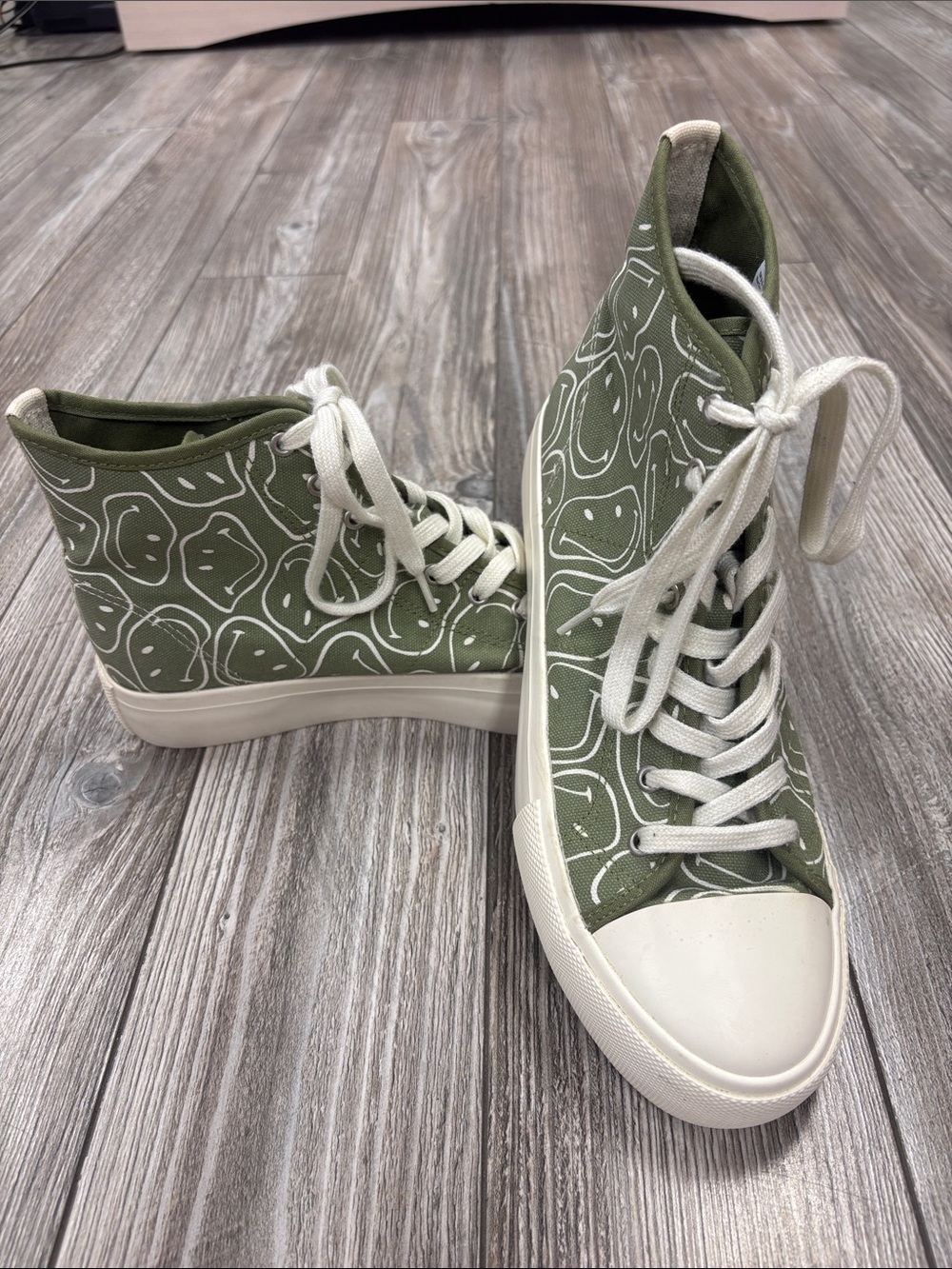 American Eagle Happy Face High Top Sneakers